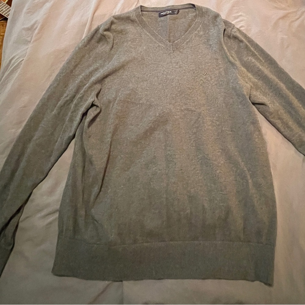 Men’s Vintage Grey Nautica Medium Sweater